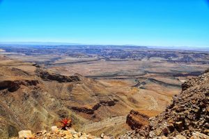 Вид на Фиш Ривер каньон в Намибии