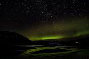 Звёздное небо в Исландии