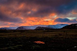 Рыжее небо Исландии